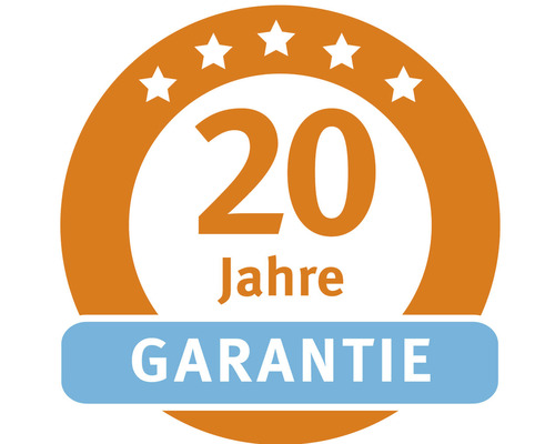 20 Jahre Garantie Siegel