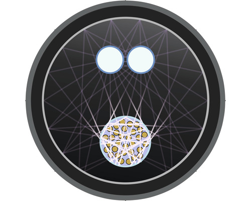 Symbol für ein miteinander verbundenes Netzwerk.