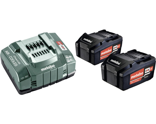 Chargeur Metabo avec deux batteries