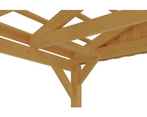Construction en bois d''un pavillon