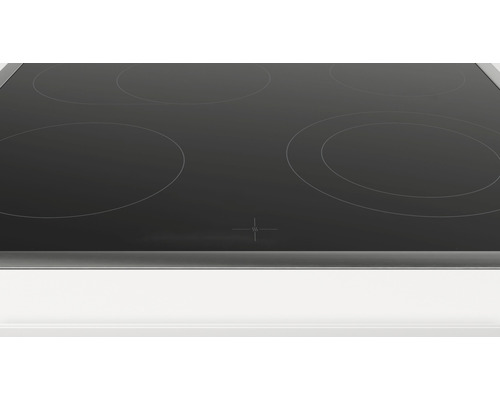 Plaque de cuisson vitrocéramique avec quatre zones de cuisson