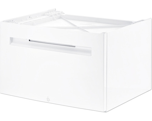 Weisser Waschmaschinenunterschrank