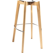 Hocker aus Holz mit Fußstütze