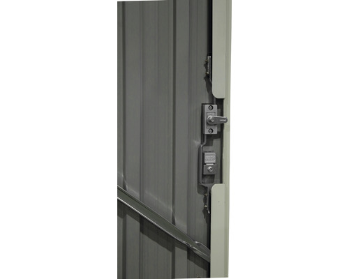 Vue détaillée d''une porte de jardin verrouillable