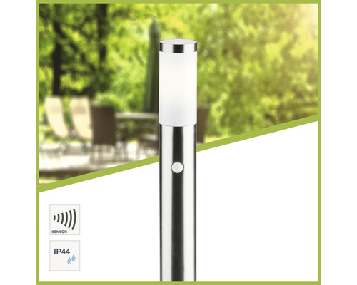 Edelstahl Aussenleuchte mit Sensor und Schutzart IP44