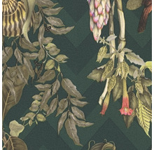 Tapete mit Blättern und Pflanzenmotiven