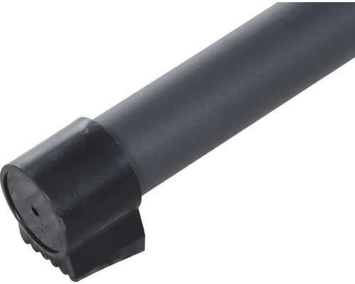 Tube métallique avec pied en plastique