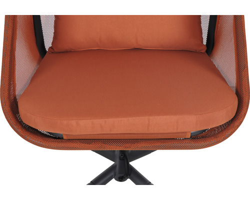 Vue détaillée d''un fauteuil lounge avec coussin