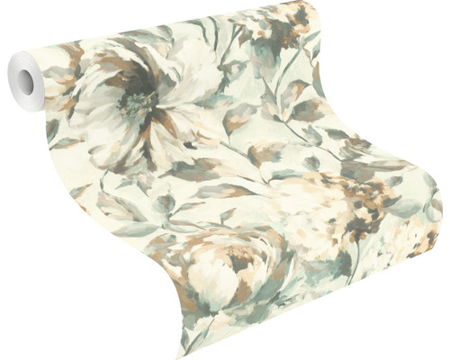 Tapetenrolle mit floralem Muster