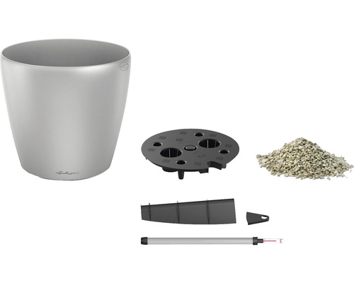 Pot de fleurs avec système d''irrigation et accessoires