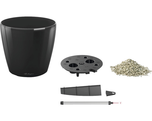 Pot de fleurs avec système d''irrigation et accessoires