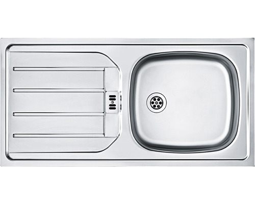 Évier en acier inoxydable avec égouttoir