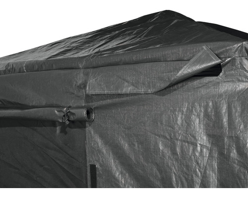 Vue détaillée d''une tente à outils