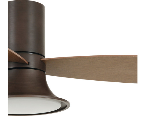 Ventilateur de plafond avec pales et éclairage intégré