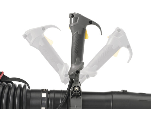 Poignée d''une souffleuse avec position réglable