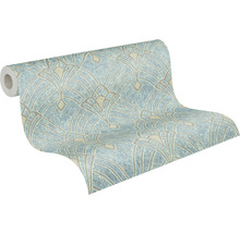 Vliestapete 38094-2 Mata Hari Art-Deco blau