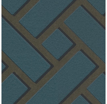 Tapete mit geometrischem Muster aus Quadraten und Rechtecken