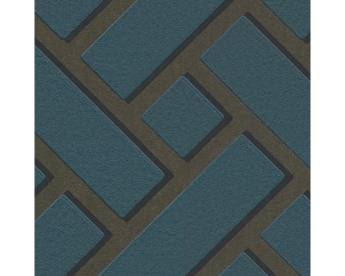 Tapete mit geometrischem Muster aus Quadraten und Rechtecken