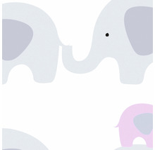 Papier peint avec motif d''éléphants pour chambre d''enfant