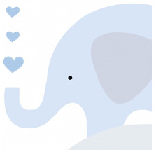 Illustration d''un éléphant avec des cœurs