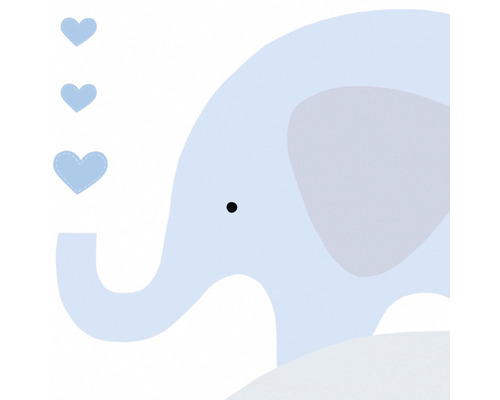 Illustration d''un éléphant avec des cœurs