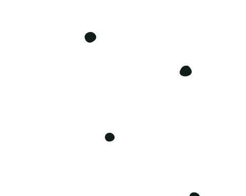 Points décoratifs sur fond blanc