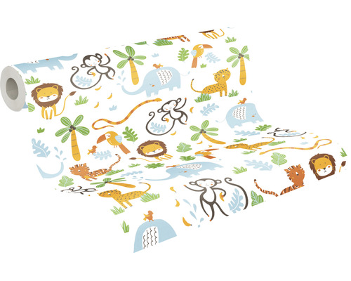 Rouleau de papier peint avec motifs de jungle