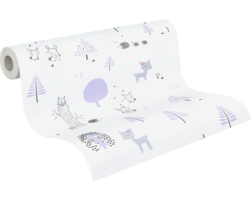 Rouleau de papier peint à motifs animaux pour chambre d''enfant