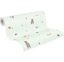 Rouleau de papier peint motif animaux de la forêt