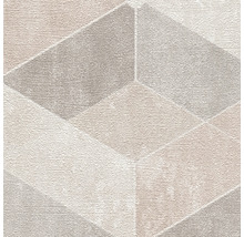 Papier peint avec motif géométrique de cube 3D