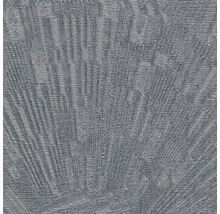 Nahaufnahme einer grauen Vinyltapete mit Textur