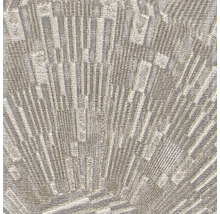 Nahaufnahme einer strukturierten Tapete mit einem geometrischen Muster.