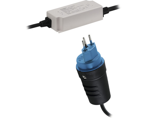 Transformateur LED et fiche pour le raccordement électrique