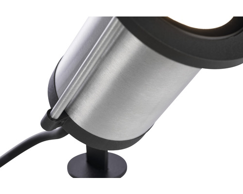 Spot de jardin en métal avec câble