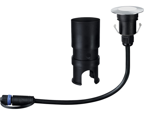 Bodeneinbaustrahler mit Montagegehäuse und Anschlusskabel