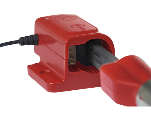 Thermostat de radiateur électronique rouge avec câble de connexion