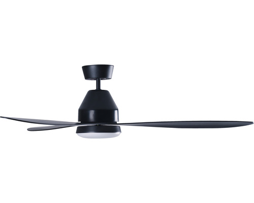Deckenventilator mit drei Flügeln und integrierter Beleuchtung.