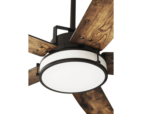 Deckenventilator mit Beleuchtung und Holzflügeln