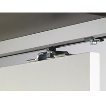 Ferrure de porte coulissante avec rail et fixation