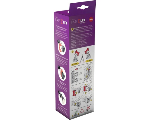Verpackung der Hailo Easy Clix Living Systemteile