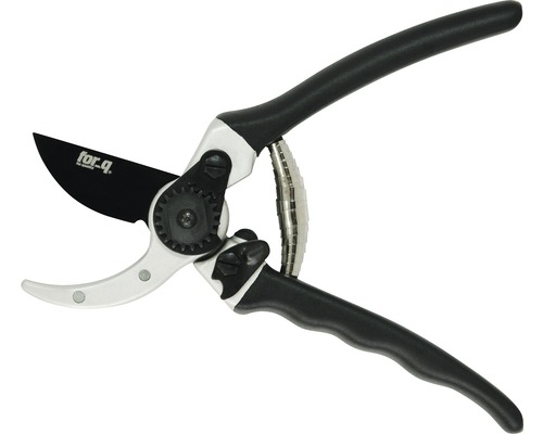 Sécateur avec lame et manche noirs
