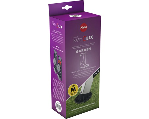 Hailo Easy Clix Gartengeräte Wechsel Fuß Set Größe M Verpackung
