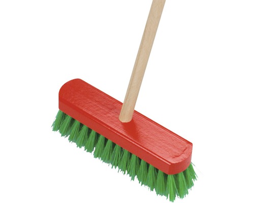 Brosse avec manche en bois et poils