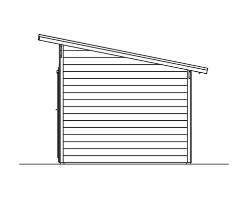 Image d''un abri de jardin avec toit à pente unique