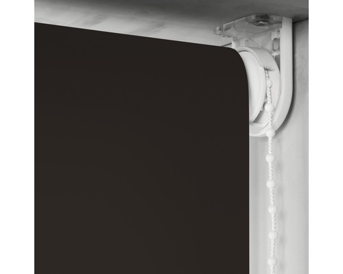 Dunkelbraunes Rollo mit Kettenzug für Fenster