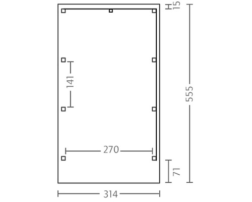 Dessin technique avec dimensions