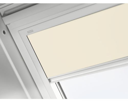 Store occultant VELUX beige à commande manuelle cadre aluminium DKL C02 1085S