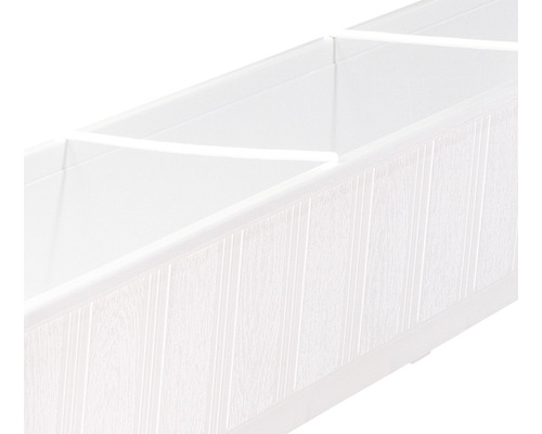 Jardinière en plastique avec trois compartiments
