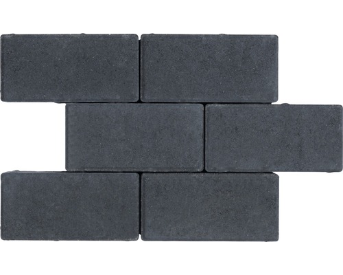 Pavés gris en béton en détail