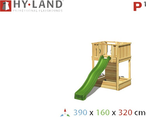 Tour de jeux avec toboggan